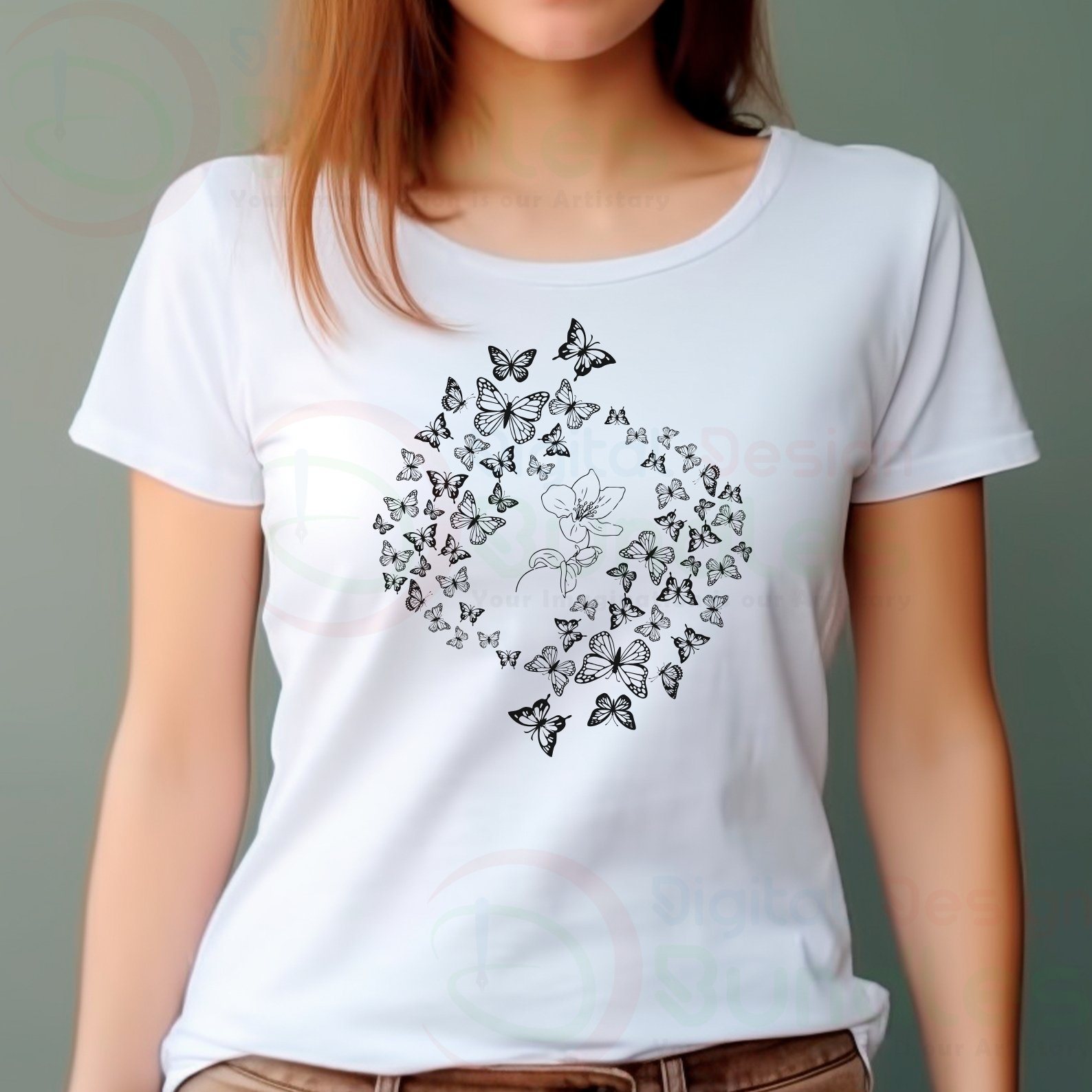 Flying Butterflies Svg- 3