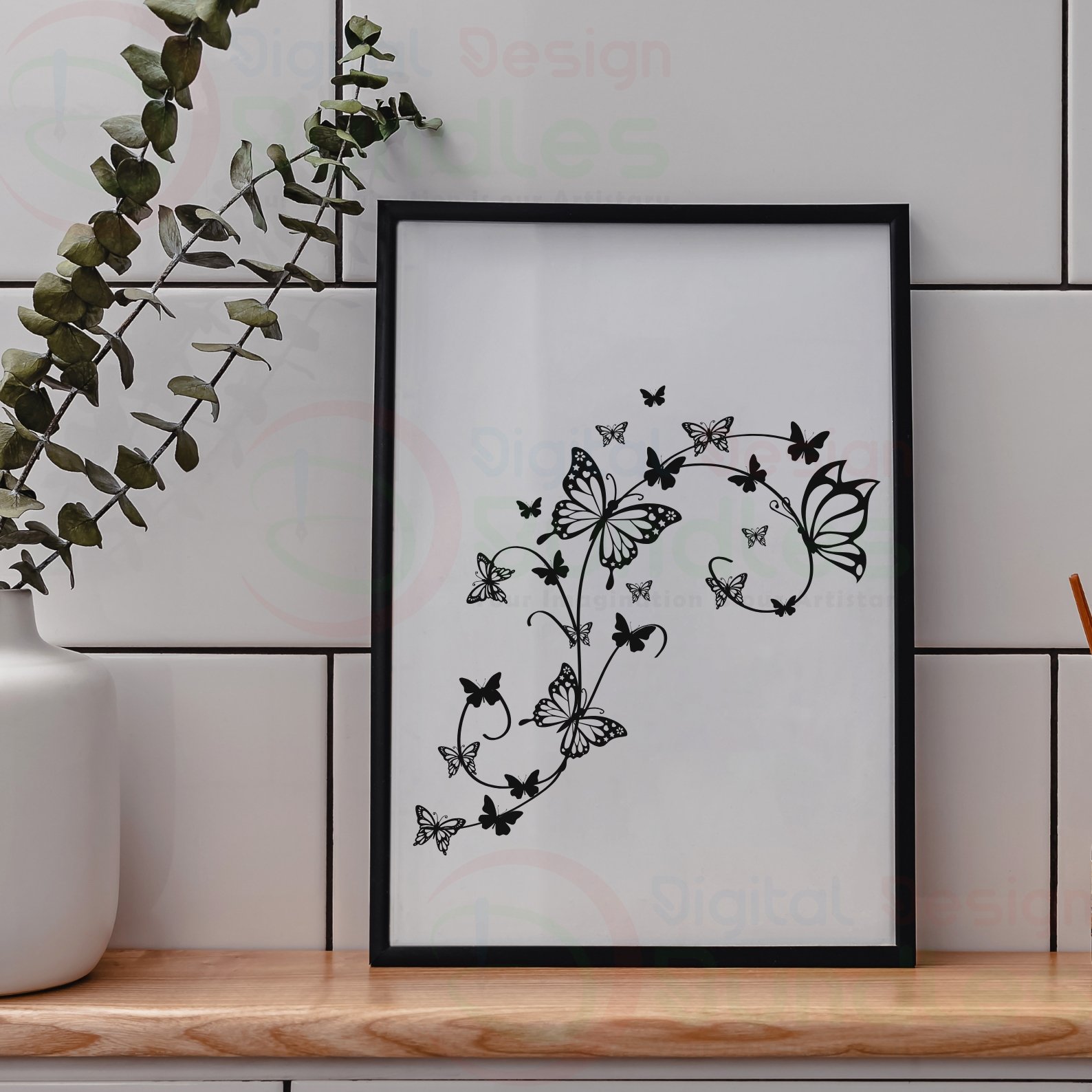 Flying Butterflies Svg- 3