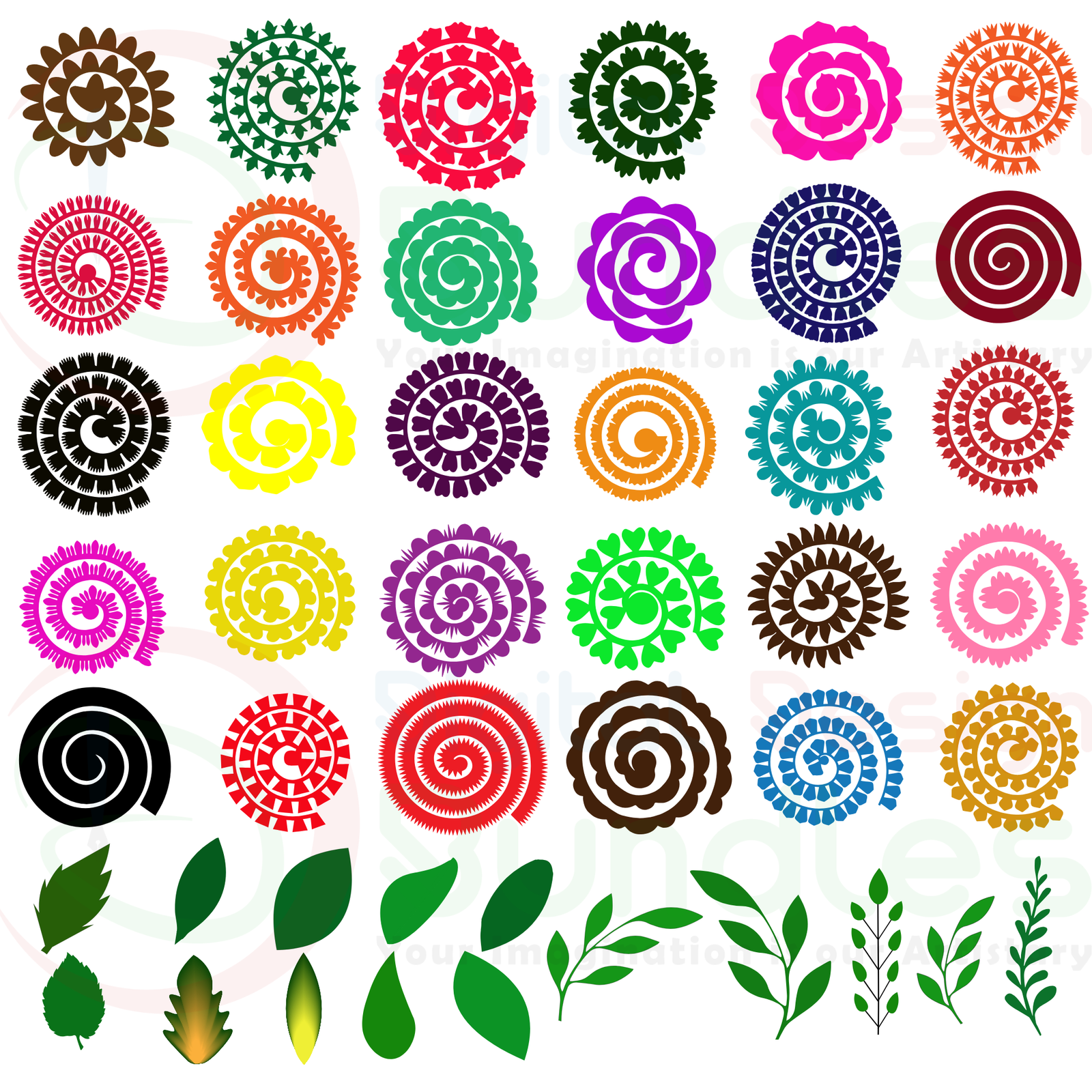 Rolled Flower Svg - 2