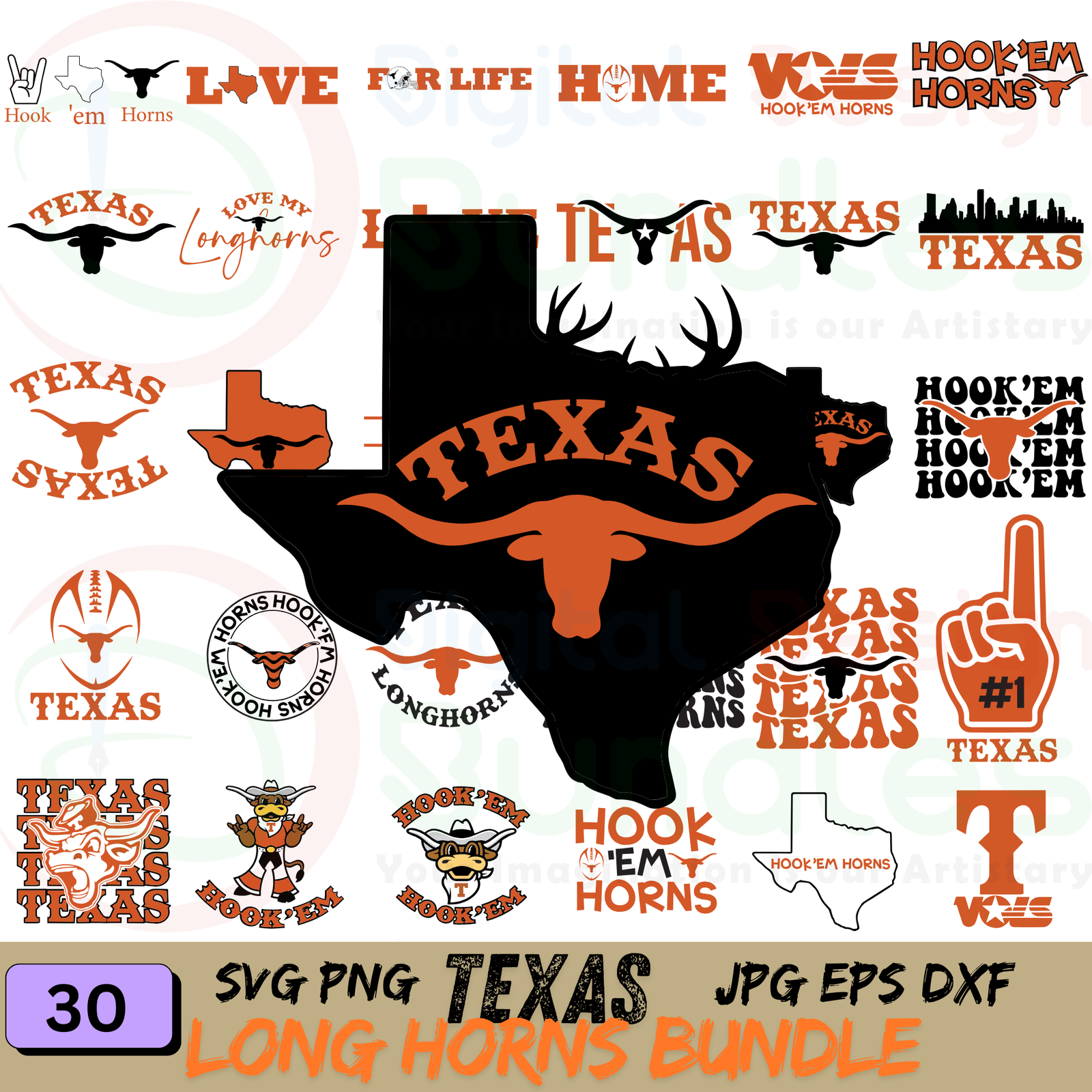 Texas Longhorns svg Bundle
