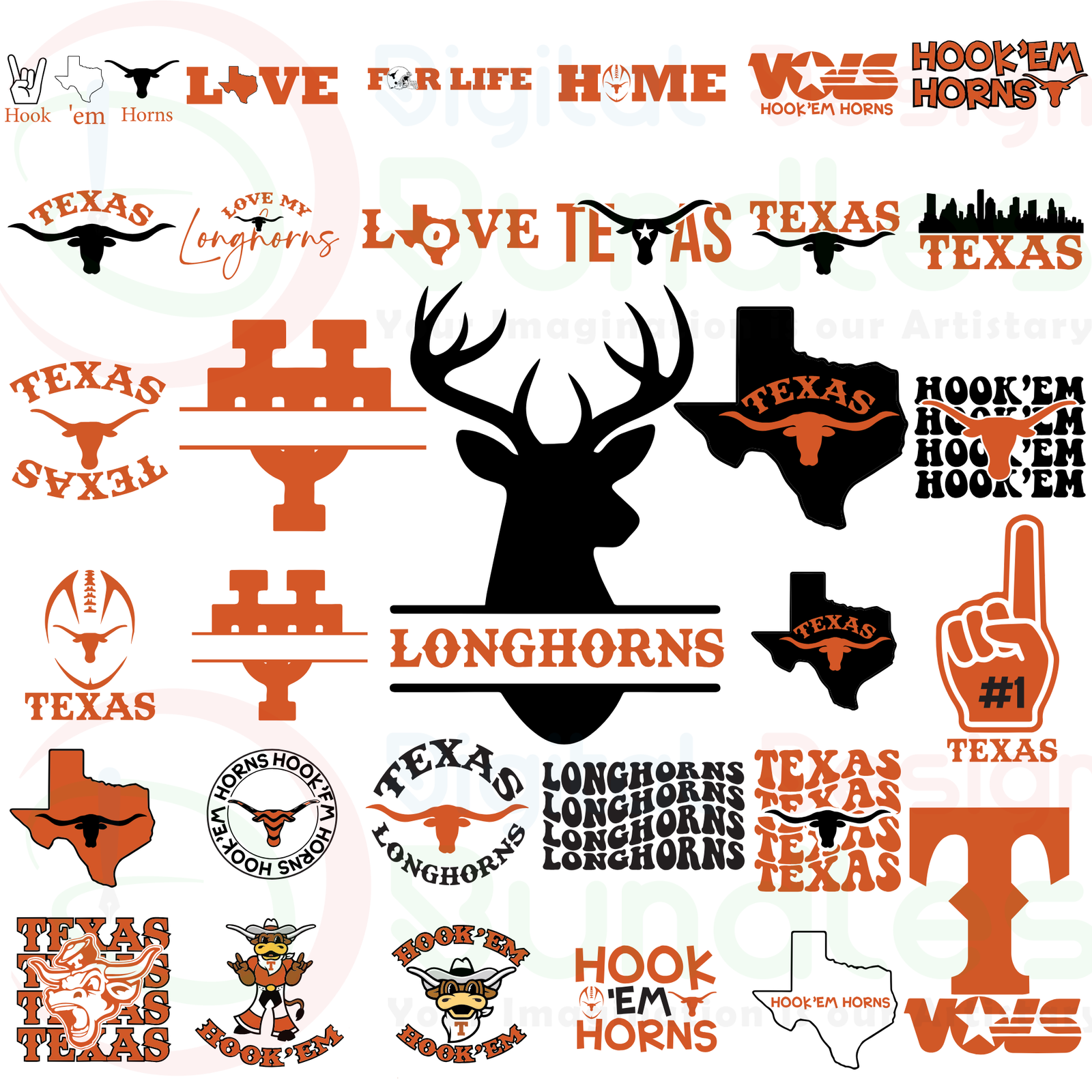 Texas Longhorns svg Bundle