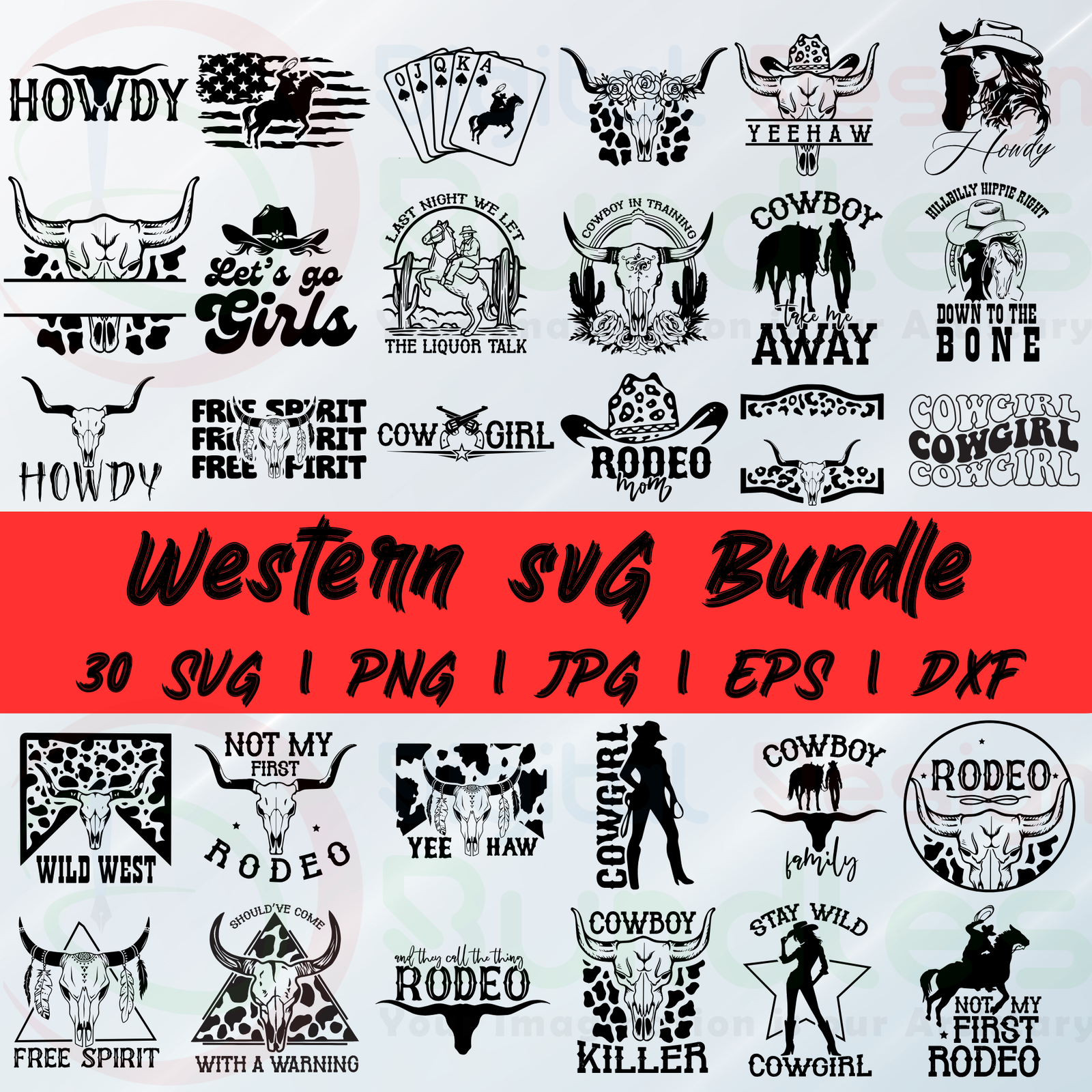 Western designs svg bundle