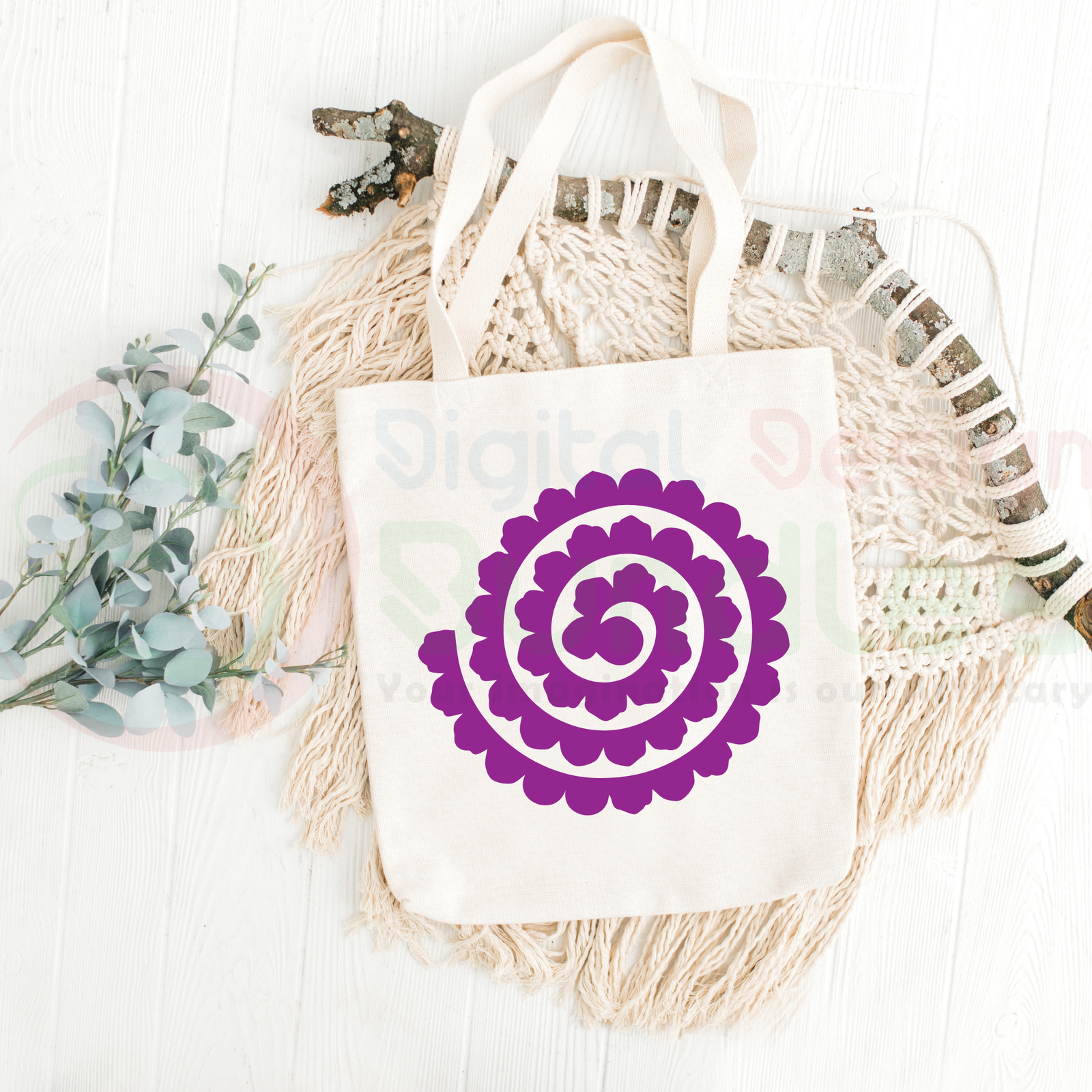 Rolled Flower SVG - 3