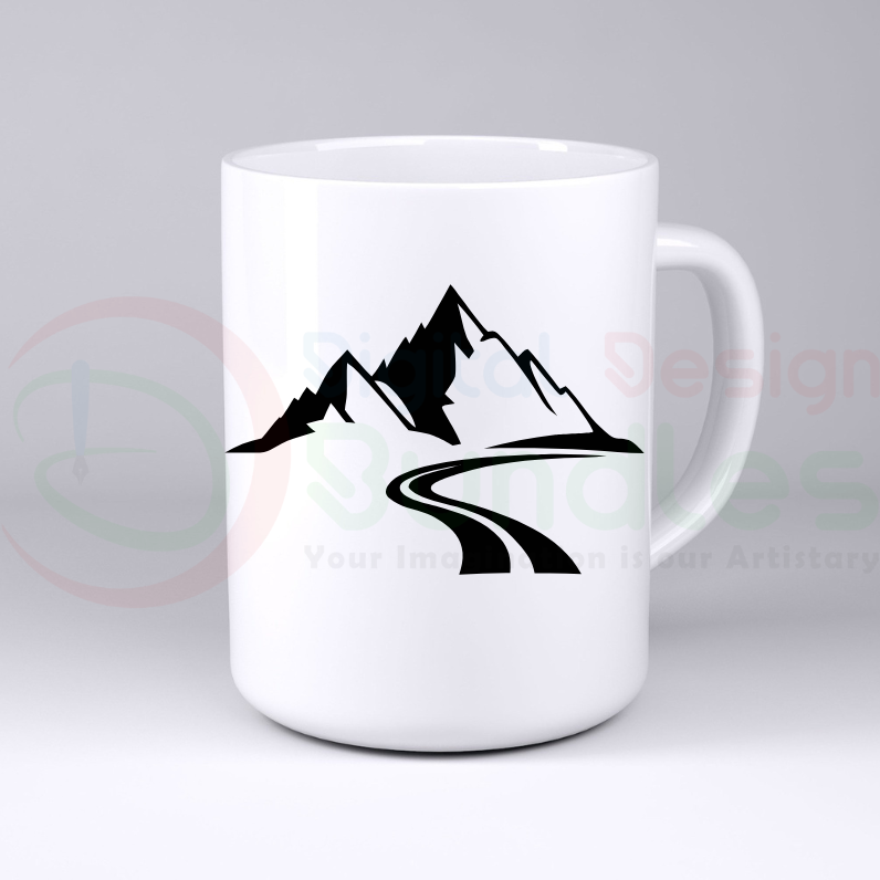 Mountain & Trees SVG