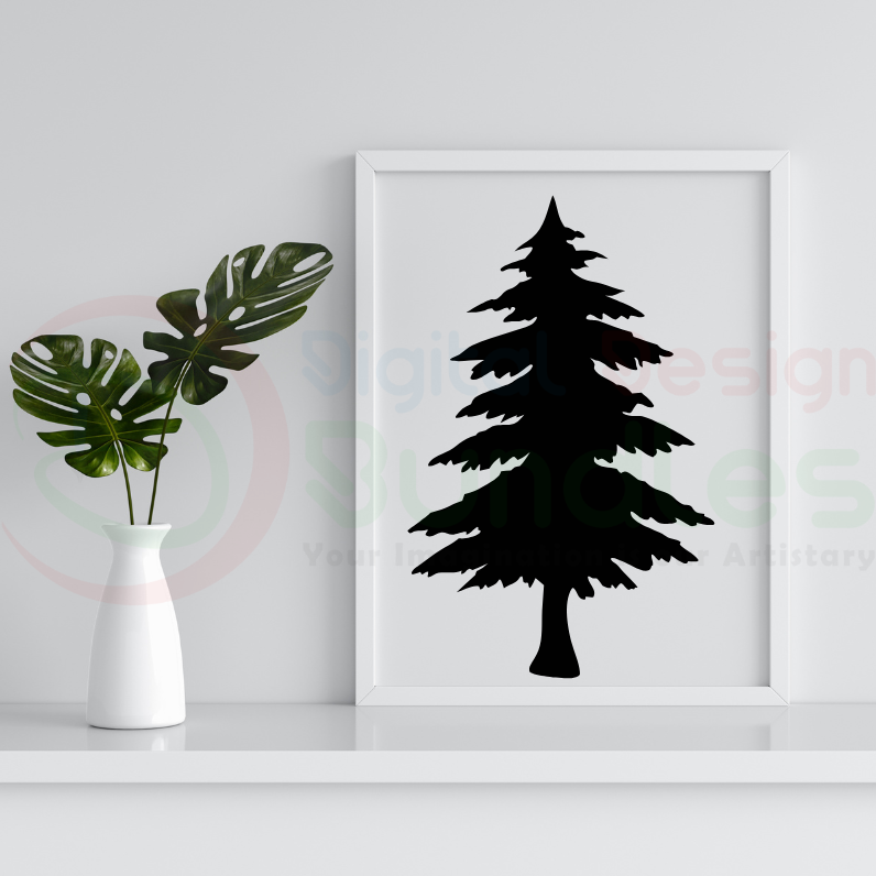 Mountain & Trees SVG