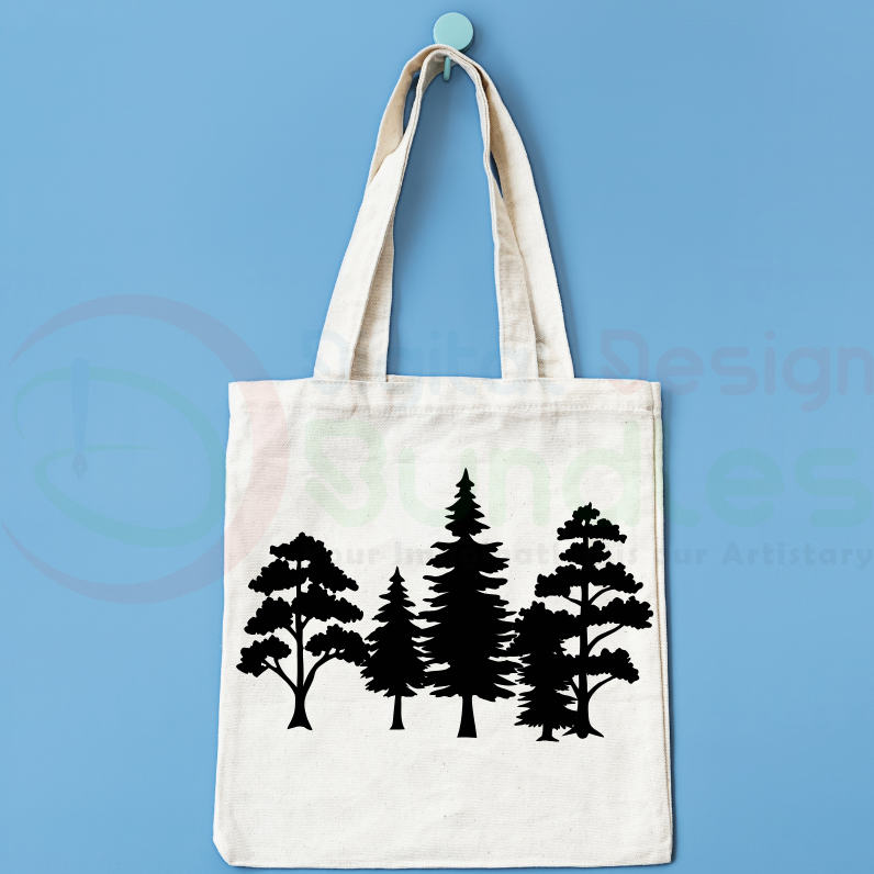 Mountain & Trees SVG