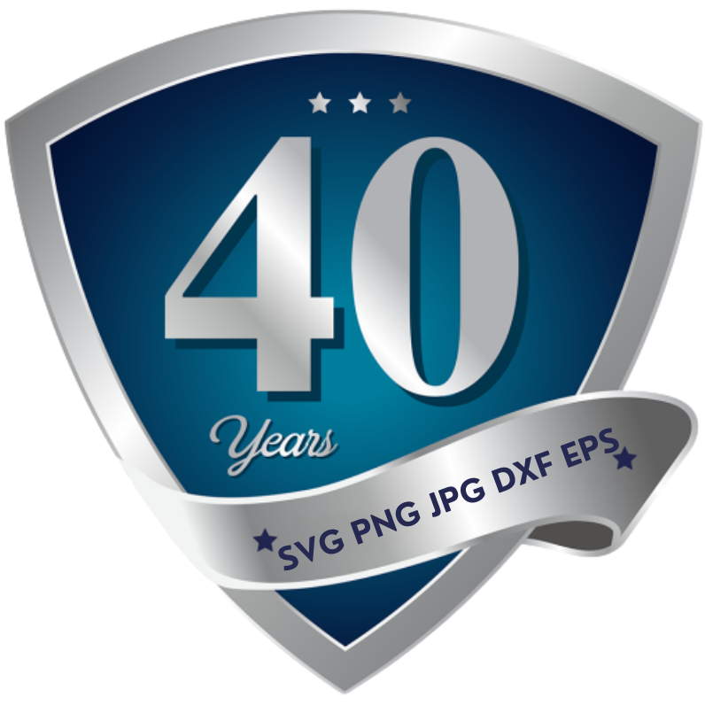 40 Years SVG