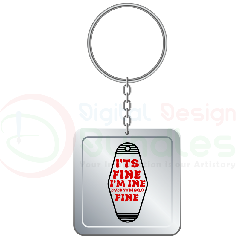 Motel Keychain SVG
