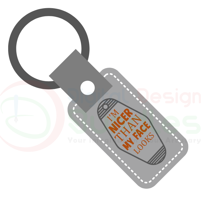 Motel Keychain SVG