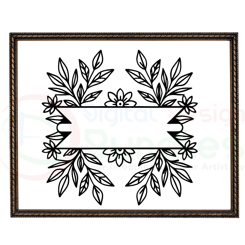 Floral Fram SVG
