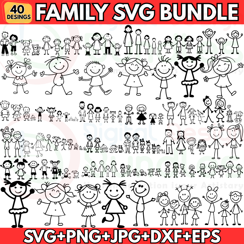 Stick Family Svg Bundle