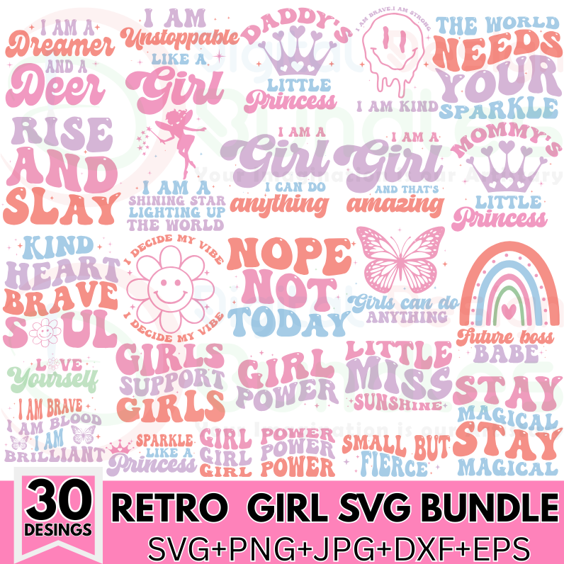 Retro Girl SVG