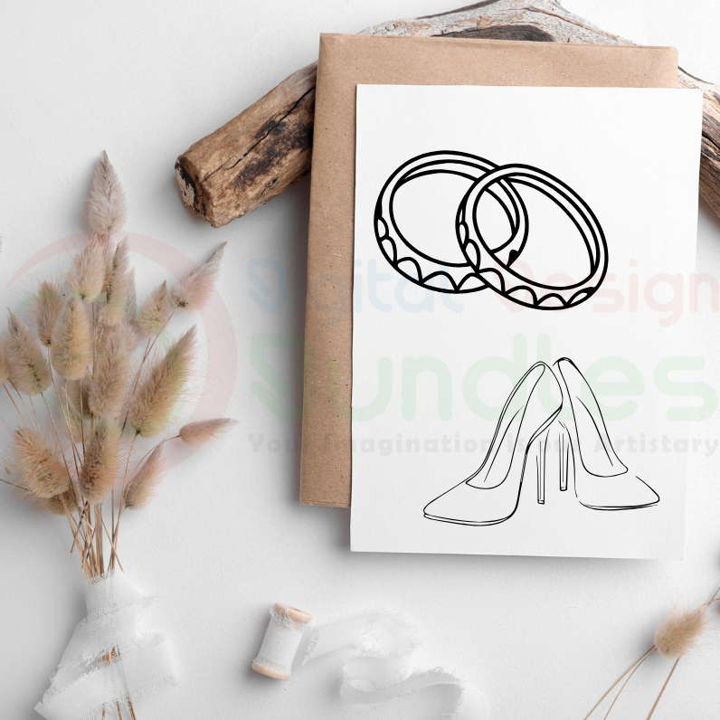 Hand Drawn Wedding Timeline Icons