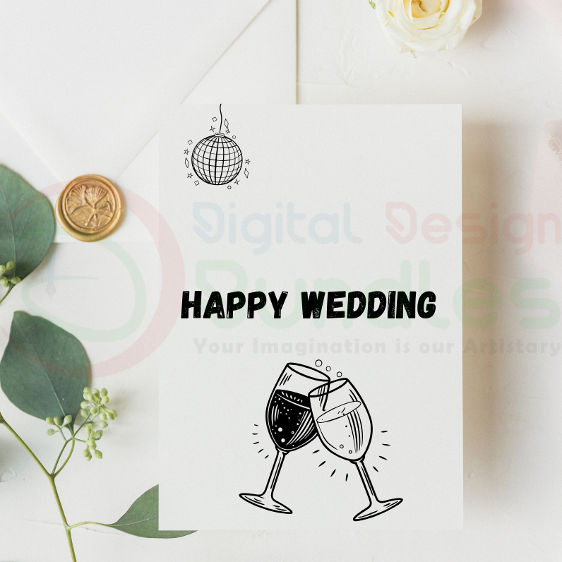 Hand Drawn Wedding Timeline Icons