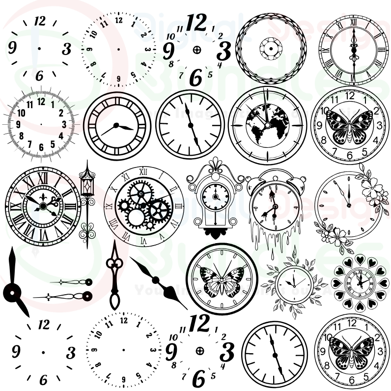 Clock SVG - 1