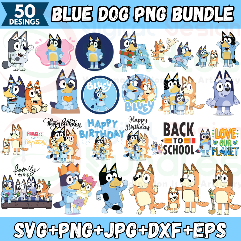 Blue Dog PNG Bluey