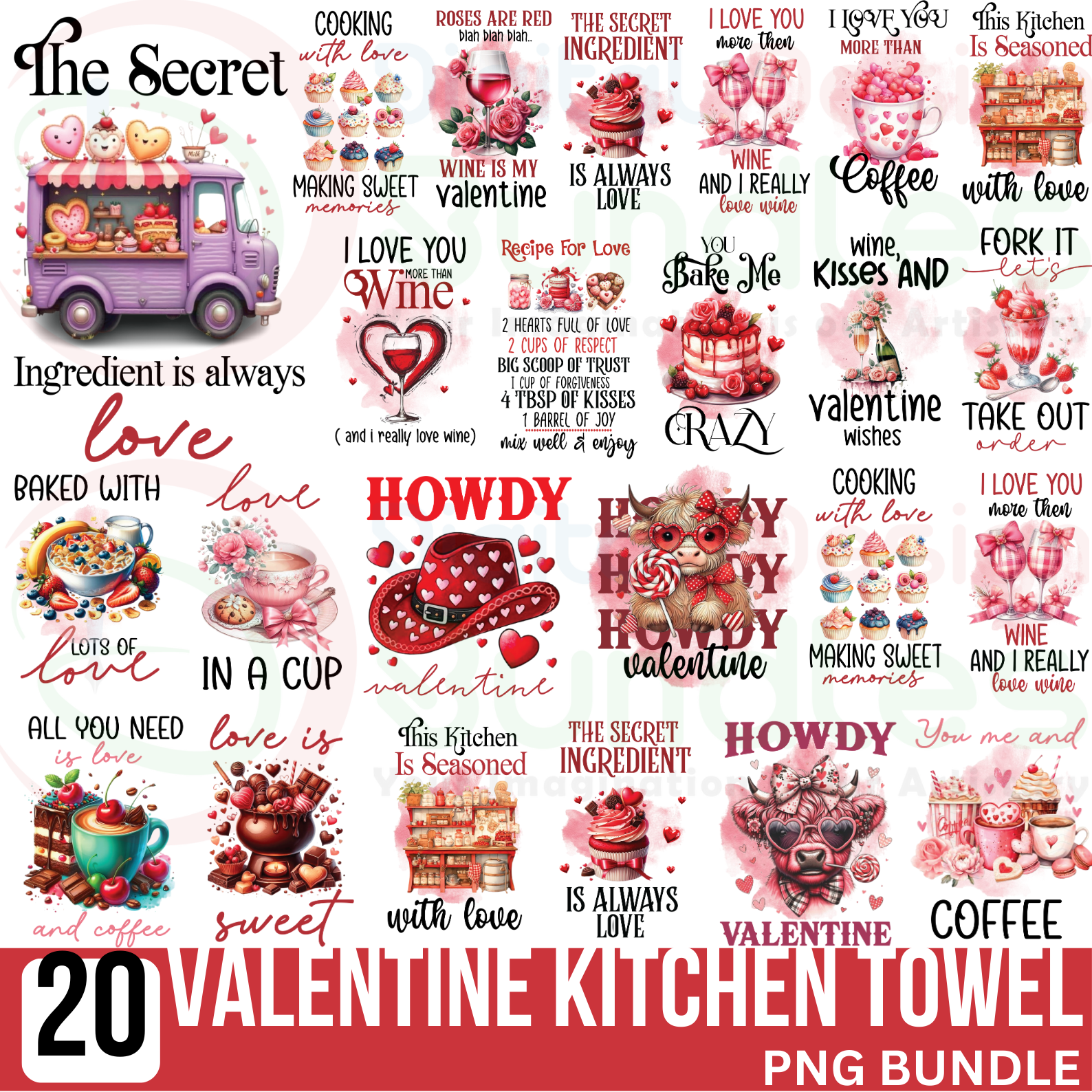 Valentine Towel PNG