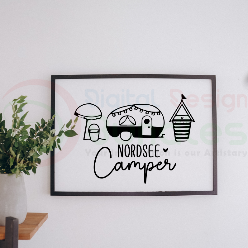 Camping Wohnwagen SVG