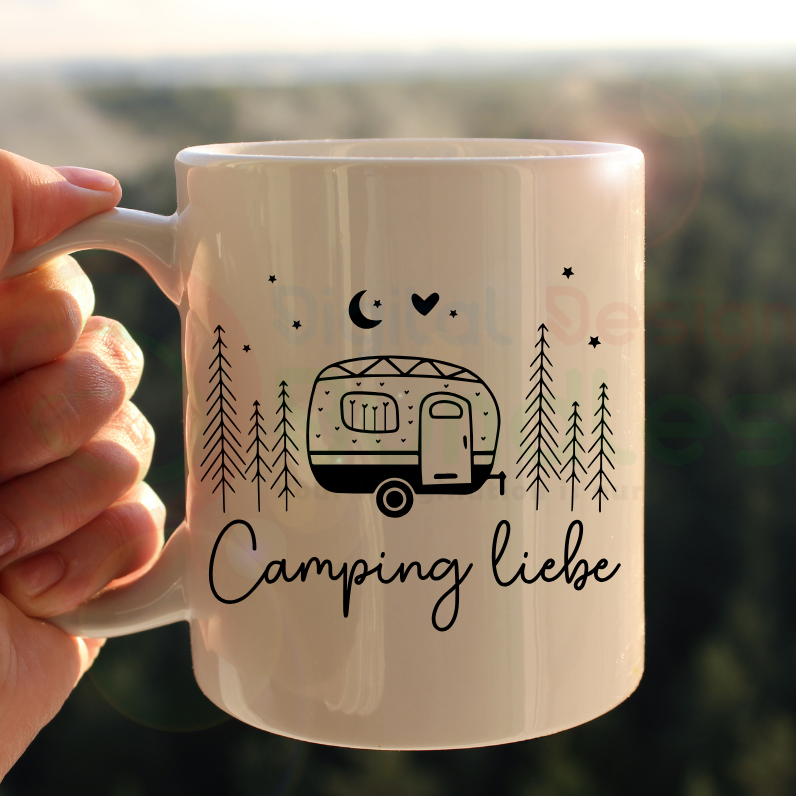 Camping Wohnwagen SVG