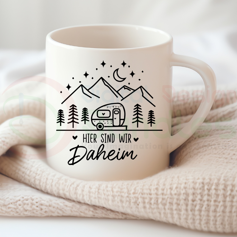 Camping Wohnwagen SVG