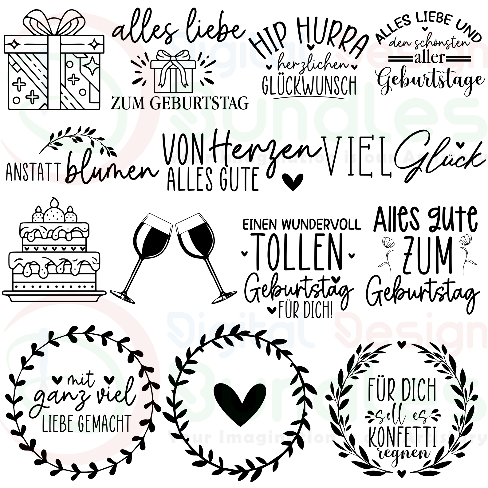 Birthday Plotter SVG