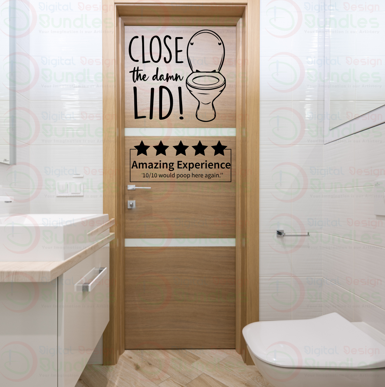 Funny Bathroom SVG